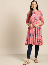 Load image into Gallery viewer, Queen ellie Pink &amp; Blue Printed Tunic
