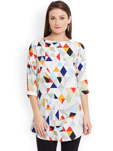 Queen ellie Multicoloured Printed Kurti