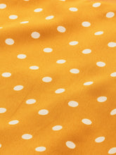 Load image into Gallery viewer, Queen ellie Mustard Yellow &amp; Off-White Polka Dot Print Sheath Dress
