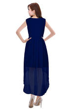 Load image into Gallery viewer, Queen ellieLong ruhaans Navy Blue Dress
