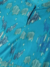 Load image into Gallery viewer, Queen ellie Women Blue &amp; Green Printed A-Line Dress
